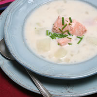Salmon Chowder Beats the Chill