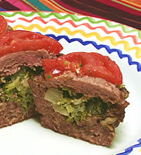 Broccoli Stuffed Meatloaf
