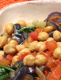 Savory Chickpea Stew with Spinach and Lemon