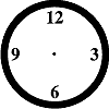 Image of clock with no hands.