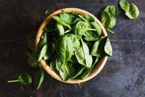 Fresh Spinach for this Sauteed Spinach and Garlic