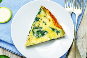 Zucchini-Onion Frittata Recipe Photo - Diabetic Gourmet Magazine Recipes