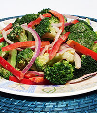 Broccoli Salad with Peanut Dressing