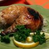 Lemony Herb-Glazed Roasted Chicken
