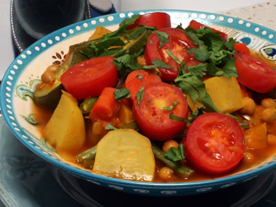 A Colorful Seven-Vegetable Moroccan Stew