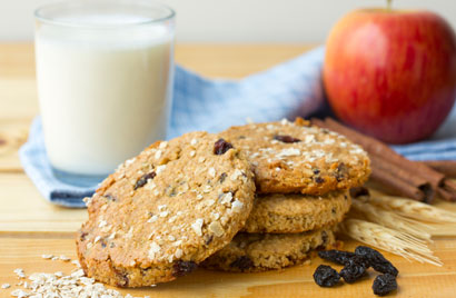 Apple Oatmeal Raisin Cookies Diabetic Recipe Diabetic Gourmet Magazine