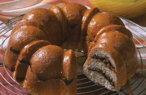 Apricot-Walnut Swirl Coffeecake recipe photo from the Diabetic Gourmet Magazine diabetic recipes archive.
