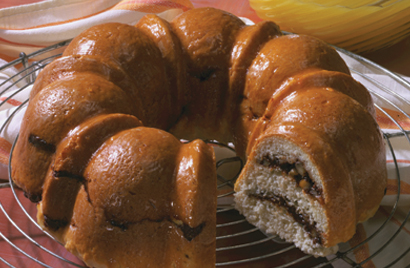 Apricot-Walnut Swirl Coffeecake Recipe Photo - Diabetic Gourmet Magazine Recipes