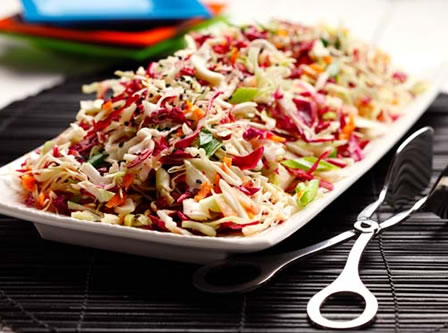 Asian Sesame Slaw Recipe Photo - Diabetic Gourmet Magazine Recipes