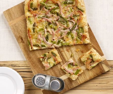 Asparagus and Cracked Pepper Turkey Tart