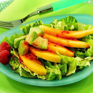 Avocado and Mango Salad with Acai-Berry Vinaigrette Recipe Photo - Diabetic Gourmet Magazine Recipes