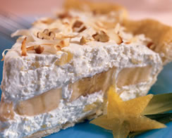 Banana Pineapple Tropical Pie Recipe Photo - Diabetic Gourmet Magazine Recipes