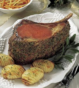 Beef Rib Roast with Lemon Glazed Carrots and Rutabagas recipe photo from the Diabetic Gourmet Magazine diabetic recipes archive.