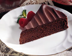 Bittersweet Chocolate Torte Recipe Photo - Diabetic Gourmet Magazine Recipes