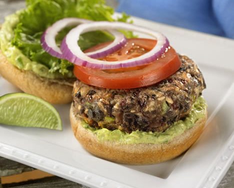 Black Bean Burgers with Avocado-Lime Mayo