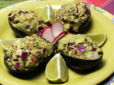 Chicken Salad Stuffed Avocado Diabetic Recipe Diabetic Gourmet Magazine