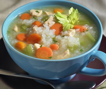 Chicken and Skinny Rice Soup