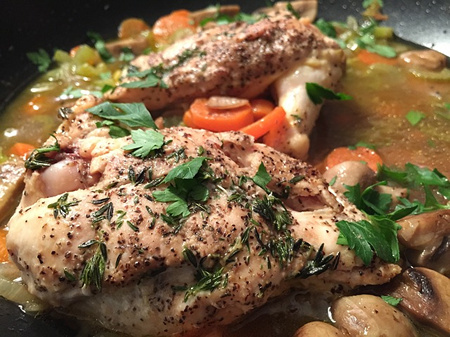 Chicken in a Pot Recipe Photo - Diabetic Gourmet Magazine Recipes