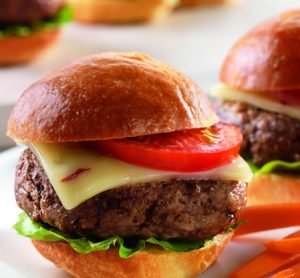 Chipotle Pepper Jack Sliders recipe photo from the Diabetic Gourmet Magazine diabetic recipes archive.