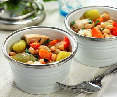 Chunky Chicken, Vegetable and Rosemary Stew Recipe Photo - Diabetic Gourmet Magazine Recipes