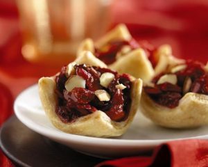 Cranberry-Almond Tarts recipe photo from the Diabetic Gourmet Magazine diabetic recipes archive.