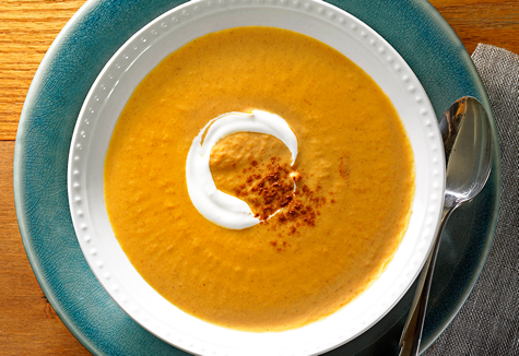 Creamy Pumpkin Apple Bisque Recipe Photo - Diabetic Gourmet Magazine Recipes