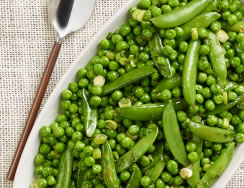 Fresh Peas with Mint Recipe Photo - Diabetic Gourmet Magazine Recipes