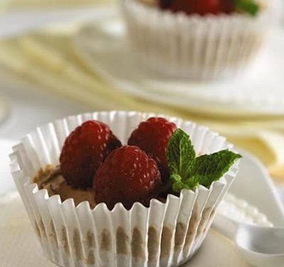 Frozen Cinnamon-Coffee Mini Cheesecakes