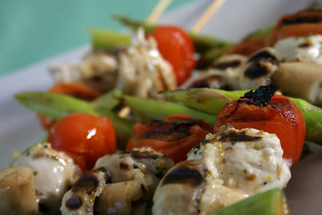 Grilled Citrus Chicken Skewers Recipe Photo - Diabetic Gourmet Magazine Recipes