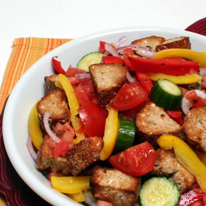 Grilled Panzanella Recipe Photo - Diabetic Gourmet Magazine Recipes