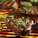 Grilled Tuna Steaks with Cilantro and Basil