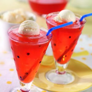 Kool-Aid Fizzy Float recipe photo from the Diabetic Gourmet Magazine diabetic recipes archive.