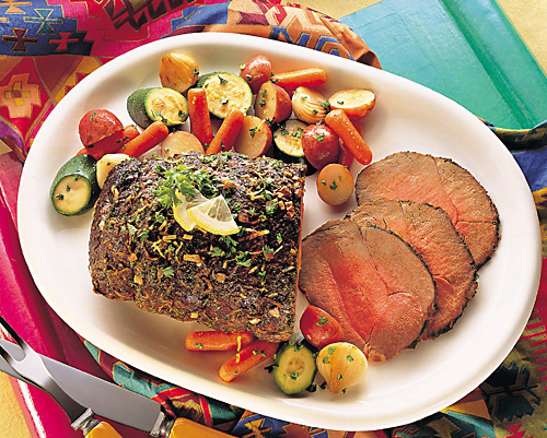 Lemon-Herb Beef Roast Recipe Photo - Diabetic Gourmet Magazine Recipes