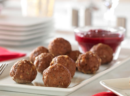 Meatballs with Cranberry Barbecue Sauce
