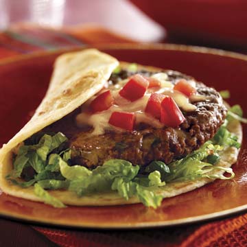 Mexican Fiesta Burgers Con Queso Recipe Photo - Diabetic Gourmet Magazine Recipes