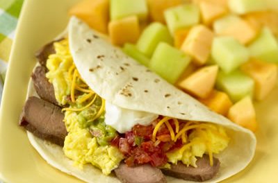 Mexican-Style Steak and Eggs Breakfast