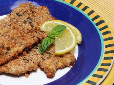 Milanese Turkey Cutlets Recipe Photo - Diabetic Gourmet Magazine Recipes