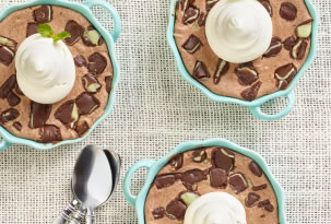 Mini Chocolate Mint Cheesecakes Recipe Photo - Diabetic Gourmet Magazine Recipes