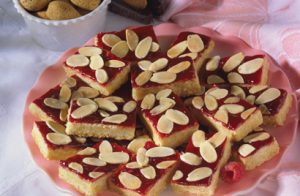 Raspberry-Almond Cookies recipe photo from the Diabetic Gourmet Magazine diabetic recipes archive.