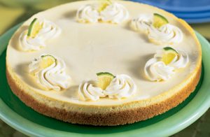 Refreshing Lime Cheesecake recipe photo from the Diabetic Gourmet Magazine diabetic recipes archive.