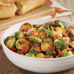 Roasted Brussels Sprouts with Tomatoes