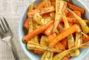 Roasted Carrots and Parsnips Recipe Photo - Diabetic Gourmet Magazine Recipes