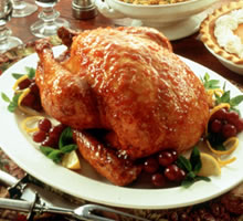 Southern Roast Turkey with Bourbon Peach Glaze Recipe Photo - Diabetic Gourmet Magazine Recipes