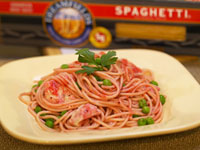 Spaghetti Tuna Salad recipe photo from the Diabetic Gourmet Magazine diabetic recipes archive.