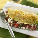 Spinach, Feta and Grape Tomato Omelet