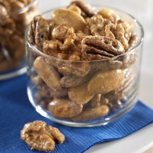 Sweet and Crunchy Nuts recipe photo from the Diabetic Gourmet Magazine diabetic recipes archive.