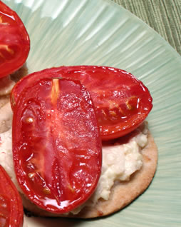 Toasted Tomato and Goat Cheese Tartlets Recipe Photo - Diabetic Gourmet Magazine Recipes