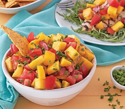 Tomato, Chive and Mango Salsa