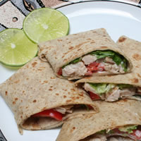 Turkey Fajitas recipe photo from the Diabetic Gourmet Magazine diabetic recipes archive.