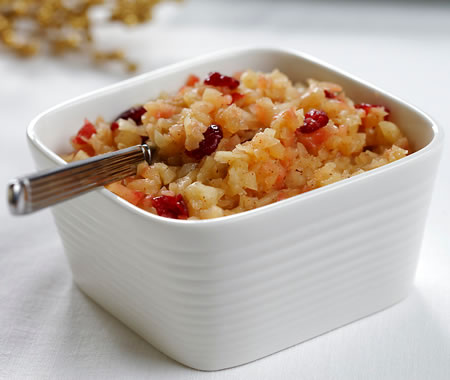 Warm Apple and Cranberry Sauce Recipe Photo - Diabetic Gourmet Magazine Recipes